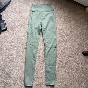 Women's High-Waisted Green Leggings